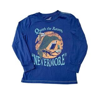 Peek Edgar Allen Poe Raven Graphic Shirt Size 6/7